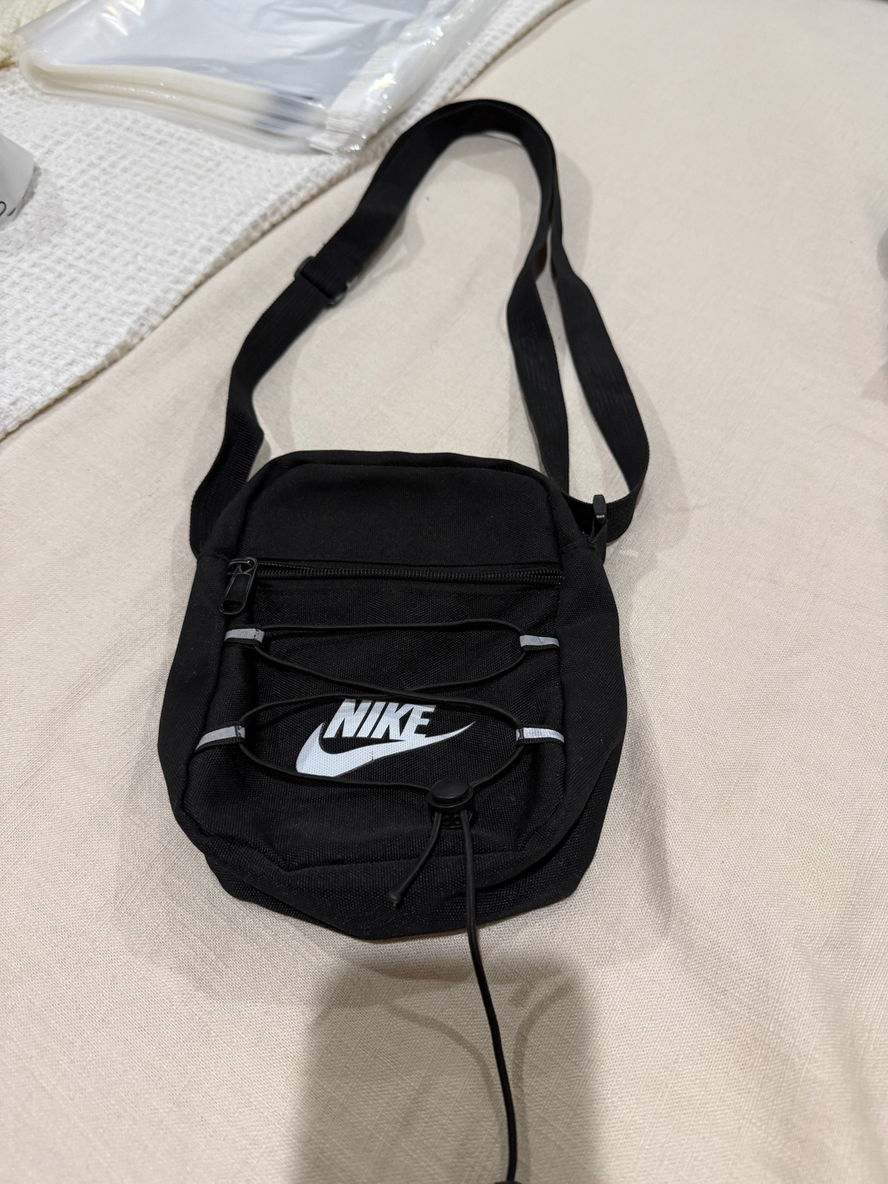 Nike Crossbody Bag Black Nylon Adjustable Strap